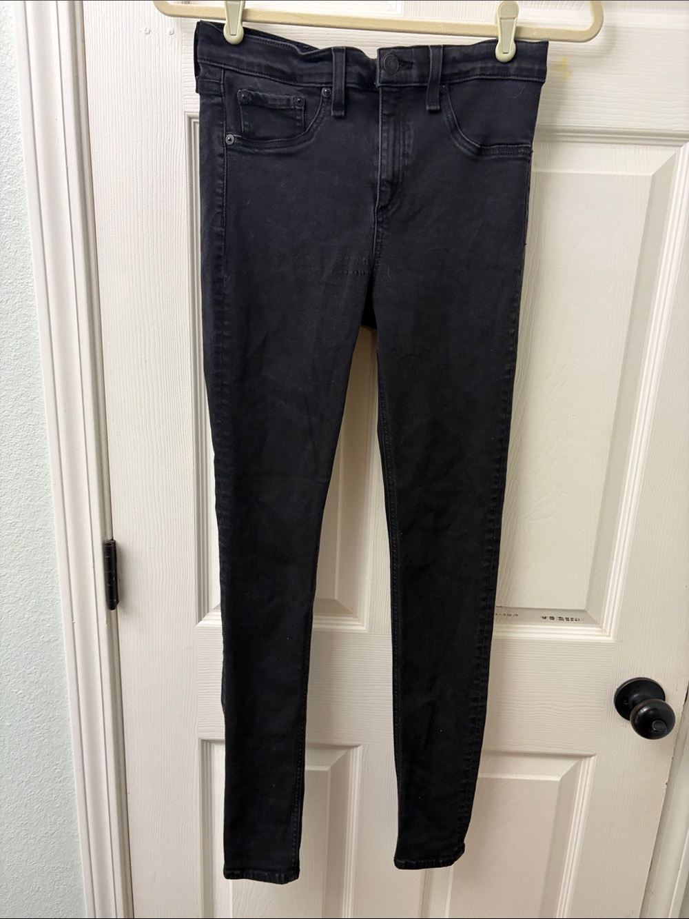 rag & bone Washed Black Skinny Jeans